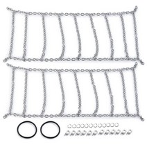 RC카타이어 2pcs 금속 105114120130mm 타이어 스노우 체인 110 rc 락 크롤러 trx-4 trx4 scx10 90046 d90, 120mm 타이어용