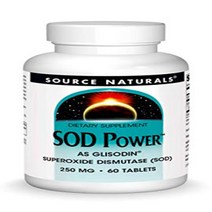 Source Naturals SOD Power 250mg Superoxide Dismutase As Glisodin Nutricosmetic Supplement - 60 Table, 1, 기타