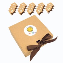 나나박스 선물포장박스 20p + 리본 20p + 땡큐스티커 20p, 1세트