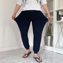 남자 아이스 스판 플리츠 여름 밴딩 조거 팬츠