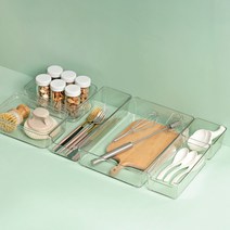호쿠호니 탕비실정리함 티백 보관함 서랍칸막이 커피 화장대 사무실, B