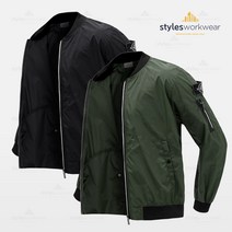 스타일에스 남자 빅사이즈 키퍼 와펜 바람막이 블루종 항공 점퍼 봄 가을 자켓