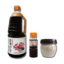 더동쪽바다가는길 홍영의 프리미엄 처음 홍게간장1.5L+다시마맛간장100ml+함초소금100g 만능 맛장