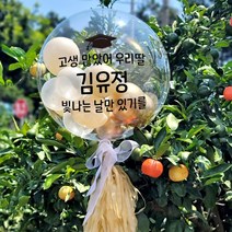 [제작] DIY 졸업 버블풍선 / 파티용품 졸업풍선 기념품 수료 장식 포토존 레터링 벌룬, 옵션2) ++제작++ 골드샌드 버블풍선 BS48(블랙)