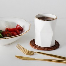 기타 바보사랑[키친몰링]골드라인 도자기 클래식컵 240ml