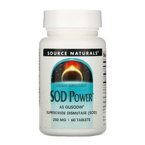 소스내추럴 SOD 파워 250mg 60정, 1개, 기본
