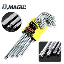 육각렌치 볼렌치/별렌치 9PCS 중형, C25:육각 볼렌치 중형 9PCS