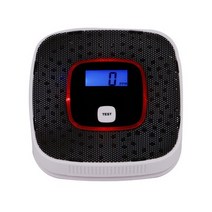 이산화탄소 경보기 측정기 LCD CO 일산화탄소 가스 알람 센서 중독 연기 테스터 감지기 모니터 도구, 한개옵션1, 02 Black