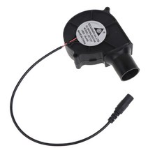 BBQ 팬 휴대용 공기 송풍기 DC12V1.5A 브러시리스 2500R 5.5x2.1mm 27mm 공기 덕트