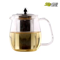 유리티포트 ts-04 650ml 티 메이커 차거름망 찻주전자, 유리티포트 TS-04 650ml+레터링빨대