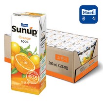 매일유업 [매일유업] NEW 썬업 오렌지주스 200ml 24팩, 상세내용참조