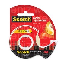 스카치 3M 다용도 셀로판테이프 디스펜서 581 18 mm x 15 m, 80개
