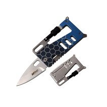 MtechUSA 카드형 카라비너 EDC 접이식 멀티툴 나이프 4기능내장