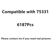 RC 조명 5331 포함 면도날 크레스트 빌딩 블록 조립 호환 6187PCs, 02 With Classic Lights