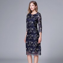 중년 수입 결혼식 자수 원피스 엄마 돌잔치 상견례 하객룩 피로연 중년 드레스 홈쇼핑 가족 사진 복장 50대 사이즈 의상 ootd 코디 77 여성 봄 여름 가을 겨울