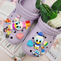 DORAN 도날드덕 핑크 블루 대형 3D 신발악세사리 파츠 크록스 호환 SET (11pcs)