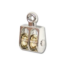 고정형 소형 미니 더블 도르래 풀리 긴닝 윈치 도르레 니켈도금, 더블36mm