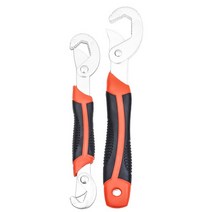 만능자동스패너 멀티 가정용 볼트 너트 풀기자동 조절 렌치 고 탄소강 범용 수도꼭지 수리 스패너 내마모성, 02 2ps