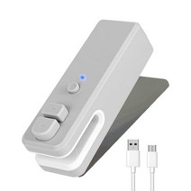 비닐 실링기 접착기 밀봉기 heat sealer mini handheld sealing 진공 기계 휴대용 2in 1 usb 충전 식품 스낵 플라스틱 보관 가방 실러 포장 가방, 회색