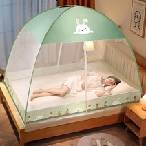 몽골 텐트 캐노피 천막 그늘막 타프 리빙쉘 패션 만화 인쇄 패턴 가정용 먼지 상단 모기장 큰 공간 유르트 유형 통기성 여름 캠핑, 색상 52 doors+15x20m bed