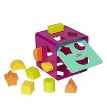 Playskool Form Fitter 모양 분류 매칭 액티비티 큐브 장난감 18개월 이상 유아 및 아동용 9가지 모양 (아마존 독점)