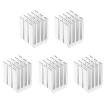 히트 싱크 알루미늄 라디에이터 양극 방열판 전자 칩 냉각 열 패드 블랙 / 흰색 5pcs / 팩, 하얀색