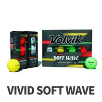 볼빅 NEW 3피스 소프트웨이브 비비드 골프공 VAPHHCB, 비비드 웨이브 화이트