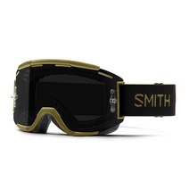 Smith Optics Squad MTB 다운힐 사이클링 고글 - 화이트 크로마팝 선 블랙, Chromapop Sun Black, Mystic Green / Chromapop Sun B