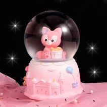 오르골 크리스마스 피아노 우드 크리스탈 오르골보석함 드림 걸 유니콘 볼 뮤직 스노우 글로브, 36.Lemon yellow