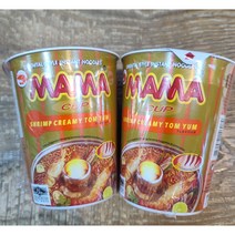 [THAILAND] 마마 똠얌 크리미 컵라면 12개 1박스 WORLDFOOD, 70g