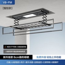 천장 전동 건조대 빨래 자동 발코니 리프트 이불 걸이 랙, E