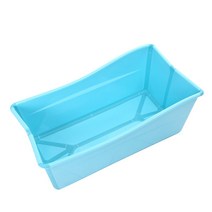 이동식욕조 간이 개인 접이식 목욕통 휴대용 미니 원룸 1인용, 스카이블루+걸기+예비수 레이스