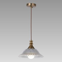 라폰 펜던트 1등 대 260파이 유리갓 식탁등 포인트조명, LED벌브8W 주광색（하얀빛）