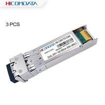 멀티 모드 듀얼 LC SFP 모듈 시스코 미크로틱 화웨이 스위치 완전 호환 10G SR 850nm 300m 3 개, [01] 3pcs