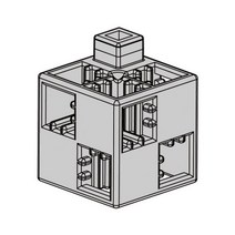 artec 아텍(Artec) 아텍블록 블록 단품 기본사각 연그레이 100피스 077856
