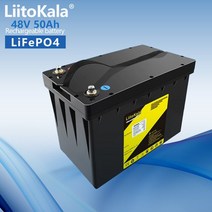 전기자전거배터리 충전기 LiitoKala LiFePO4 배터리 48V 30A 1200W 전기 자전거 휠 체어 RV 스쿠터 자전거용
