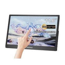 Pisichen 터치스크린 휴대용 모니터 11.6인치 HD 1366X768 USB C IPS S