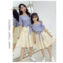 봄신상 모녀 커플룩 모녀룩 반팔 원피스 패밀리룩 여아 여성 가족사진 촬영의상 휴가 여름
