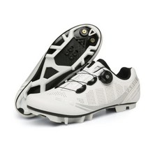 자전거신발 클릭슈즈 산악자전거신발 남성 사이클링 스니커즈 Mtb 신발 레이싱 자전거 자동 잠금 속도 여성 스피드 클릿 산악 도로 2023, MTB-white+43