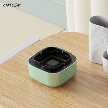 CNTCSM 재떨이 비산방지 재냄새방지 ins 고비대 낙상방지 흐트러짐방지 가정용 아이디어 스마트 공기청정기, 녹색, 1개