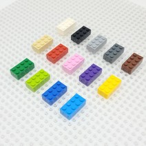 요고요 레고 호환 부품 커스텀 벌크 브릭 블럭 타일 플레이트 100G 소포장 패키지, [브릭 2 x 4] 갈색 100G