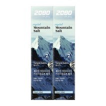 2080 퓨어 마운틴솔트 치약 크리스탈 민트, 160g, 2개
