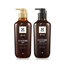 호정스토어 한방샴푸 려 맞춤헤어케어 세트 검정콩 모근영양 샴푸+컨디셔너 세트, 흑운모근영양1set