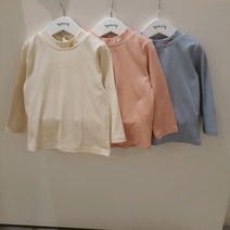 아가방 NC청주점# 22년! 겨울~ 얇은 반 목 면 골지 티셔츠