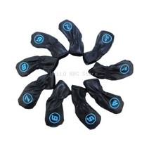 빅 넘버링 아이언 커버 핑드라이버커버 아이언통커버 반달퍼터커버 퍼터커버홀더 자석아이언커버 드라이버커버 아이언커버 골프채 세트골프 아이언 가죽 방수 . 프로텍터 화이트 블랙 개, 허스키 블랙