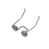 토션스프링 12x24mm 범용 전기 헤어 클리퍼 교체 스프링 스틸 더블 비토션, 01 2pcs