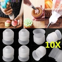 모나카깍지 앙금 플라워 벚꽃 깍지 짤주머니 베이킹 재료 패션 10pcs 착빙 배관 노즐 팁 변환기 커플러 과자 도구 케이크 장식 홈 팁, 10개, 10개