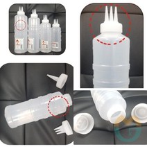 위센티브 잘라쓰는 소스병 3구 700ML 특대형 업소용소스병 겨자통 케찹용기