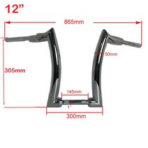 오토바이 12 인치 하이 커스텀 에이프 행거 핸들 바 할리 883 1200 로드 킹 스트라스루 스트리트 파이터 D, 10 12 chrome 1 inch