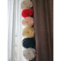 예쁜 꽃 커튼집게핀 커텐장식 플라워집게삔 헤어밴드코사지 .브로치 diy, 핑크, 1개